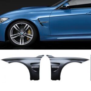 F30 2012-2015 M3 Look Front Fenders in Metal, Primed for Painting, with Vents and LED Indicators