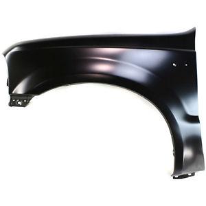 1999-2004 Super Duty front fender, designed for F250, F350, and F450 models, featuring a smooth finish and easy bolt-on installation.