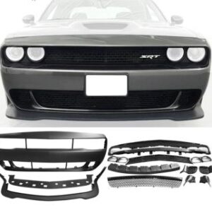 High-quality SRT Hellcat Front Bumper for 2015-2023 Dodge Challenger with grills included.