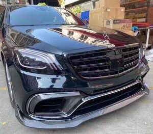 W222 S63 Carbon Fiber Front Lip for 2018-2020 Models