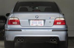 BMW 5 Series M5 Rear Bumper in Poly Plastic, Primed and Ready for Painting