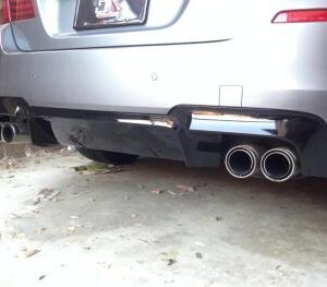 F10 MTech M5 Look Diffuser in Matte Black for BMW 5 Series