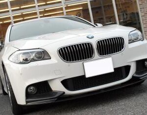 2011-2013 BMW 5 Series M Performance Front Lip in flat black finish.