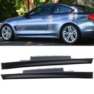 2014-2019 F32 F33 M Sport Side Skirts in primed poly plastic finish