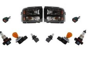 1999-2004 Super Duty Headlight Conversion Kit with bulbs and pigtails