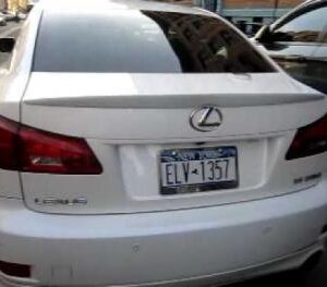 OEM Style Trunk Spoiler for Lexus IS250 and IS350, unpainted plastic