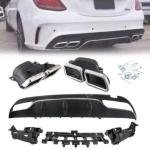 W205 C63 Diffuser Conversion Kit for C300 and C400 models with tips.