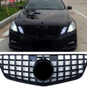 W212 2010-2012 GT R Style Grille in Black for E-Class Sedans