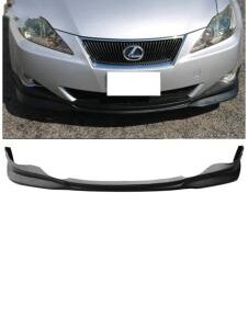 Wald Front Bumper Lip for Lexus IS250/IS350, flat black and unpainted.