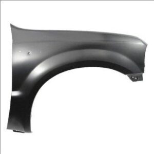 2005 Ford Super Duty front fender replacement in primed black metal