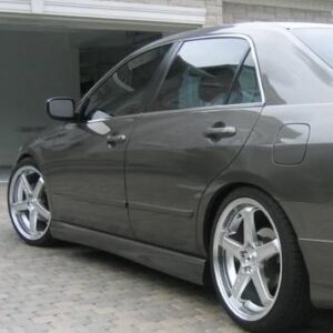 2003-2005 Honda Accord Mugen Style Side Skirts in Flat Black, Sold as a Pair