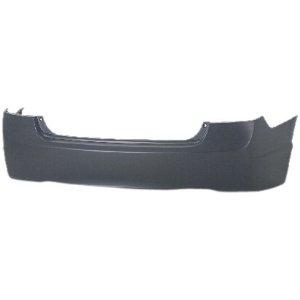 Rear bumper for 2006-2011 Honda Civic 4DR, poly plastic, primed black, ready for paint