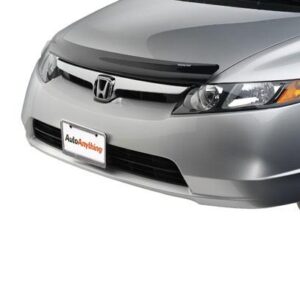 2006-2011 Civic hood bug deflector in smoke black with included hardware