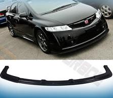 2006-2011 Honda Civic 4DR RR Front Lip in poly plastic, mounted under bumper