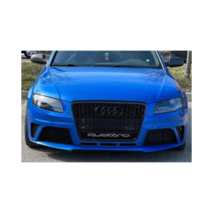 A4/S4 2009-2012 B8 All Black Quattro RS4 Grille showcasing its sleek design and removable RS4 logo