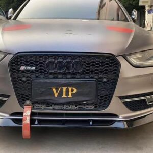 "A4 Glossy Black Front Lip for 2013-2016 Audi A4 base models"