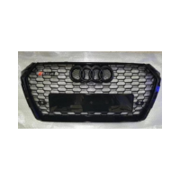 A4/S4 2017-2019 B9 All Black RS4 Grille with Removable Logo