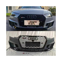 RS4 Conversion Front Bumper for 2017-2019 Audi A4/S4 – High-Quality Poly Plastic