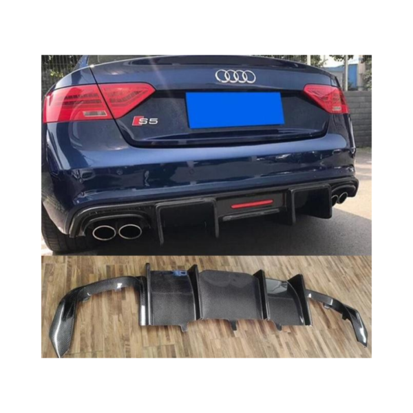 A5/S5 2013-2016 V Style Carbon Fiber Diffuser for Audi