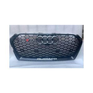 RS5 Style Black Grille for Audi A5/S5 2017-2019 with chrome and black logo options