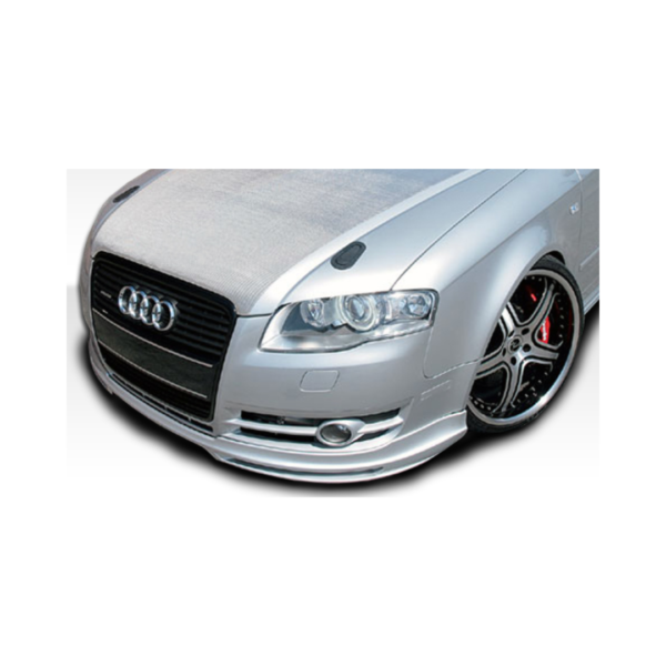 2005-2008 Audi A4 ABT Style Front Lip Chin Spoiler in flat black FRP, unpainted