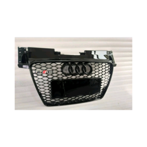 Audi TT 2006-2013 RS Glossy Black Grille with removable license plate bracket.