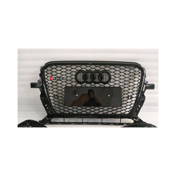 Audi Q5 2013-2017 RS Black Glossy Grille - Direct Fit Installation