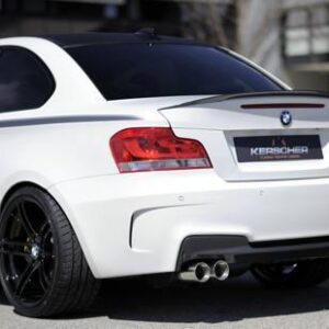 E82 1M Rear Bumper Conversion - Primed Black, Direct Fit for BMW 1 Series