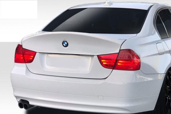 BMW E90 2009-2011 FRP CSL trunk lid with black gelcoat finish