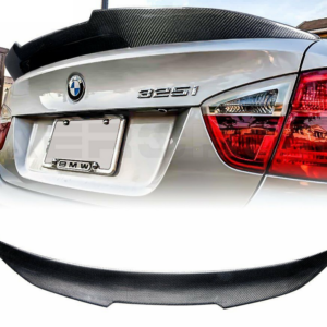 E90 PSM Look Carbon Fiber Spoiler installed on a BMW.