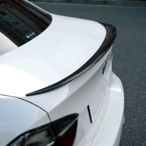 Gloss black performance spoiler for 2006-2011 E90 4-door, unpainted with 2-way tape included