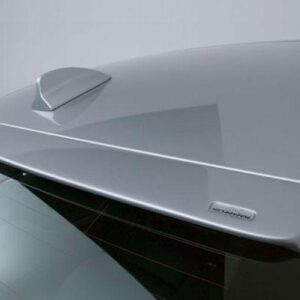 E90 2006-2011 AC Style Roof Spoiler, unpainted plastic, perfect fit for BMW 323i, 328i, 325i, 330i, and 335i sedans.