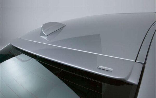 E90 2006-2011 AC Style Roof Spoiler, unpainted plastic, perfect fit for BMW 323i, 328i, 325i, 330i, and 335i sedans.