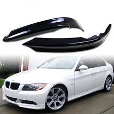 E90 front bumper lip 2PCS poly plastic flat black for BMW 323i, 328i, 325i, 330i, 335i sedans and wagons