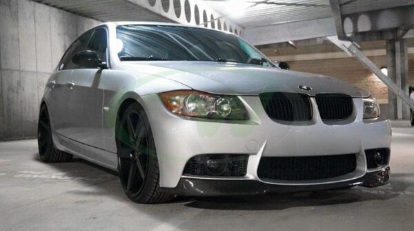 M3 replica front bumper carbon fiber lip for E90, E92, and E93 BMW