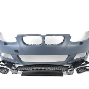 E92 E93 MTECH Front Bumper Assembly made of poly plastic, primed and ready for paint with complete accessories