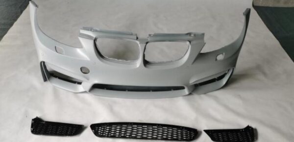 E92 E93 M4 Look Conversion Front Bumper in primer finish