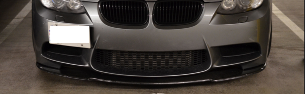 M3 Replica Kerscher Carbon Front Lip made of real carbon fiber, designed for direct fit.