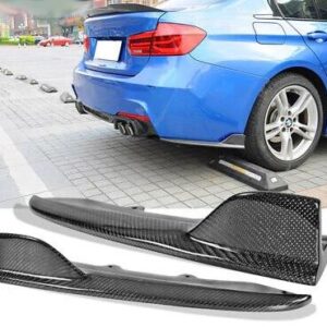 F30 M Sport Carbon Look Rear Bumper Spats for 2012-2018 Models