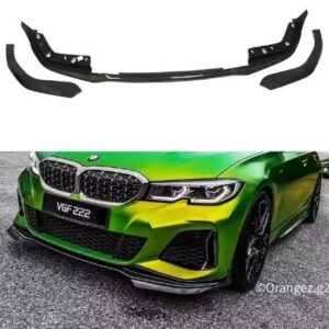 G20 M Performance Carbon Fiber Front Lip - Real Carbon, Clear Coat Finish