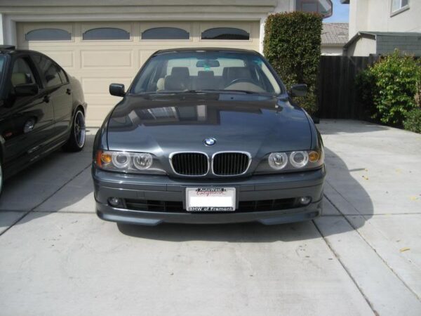 E39 5 Series AC Style Front Lip - Polyurethane, Flat Black, Fits Non-M Bumper