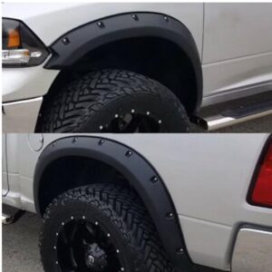 2009-2018 RAM 1500 Rivet Fender Flares Kit with Poly Plastic, Set of 4, Hardware Included