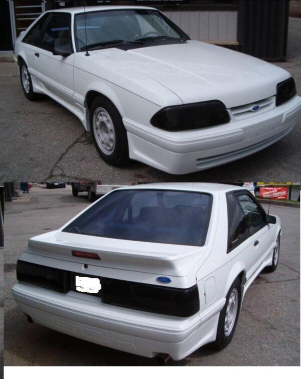 1987-1993 Mustang DECH 4PC Body Kit with flat back gelcoat finish