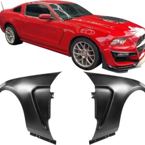 2015-2023 Mustang GT500 Look Front Fender Set bolt-on design for V6 and GT V8 models