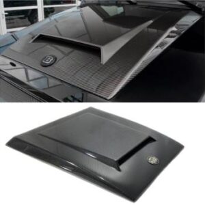 W463 G63 Hood Scoop in black plastic, enhancing vehicle performance and style.