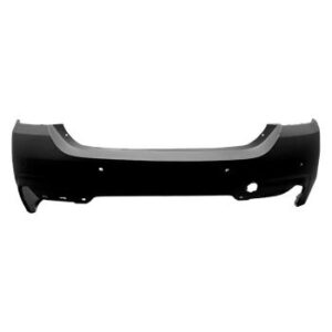 2014-2019 M Sport Rear Bumper made from durable poly plastic with primer finish, designed for seamless fit.