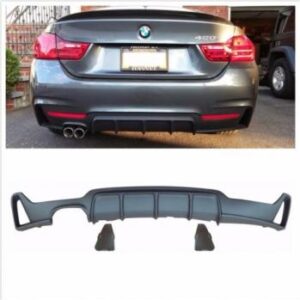 2014-2019 F32 F33 F36 428i Performance Diffuser in matte and glossy black finishes.