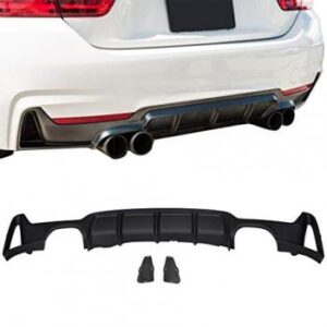 2014-2019 F32 F33 F36 Performance Quad Diffuser in Matte Black