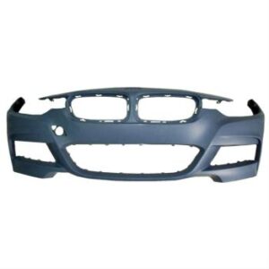 2012-2018 BMW 3 Series M Sport Front Bumper - Direct Fit Poly Plastic, Primed for Paint