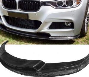 F30 2012-2018 M Sport Varis Carbon Front Lip made from real carbon fiber.